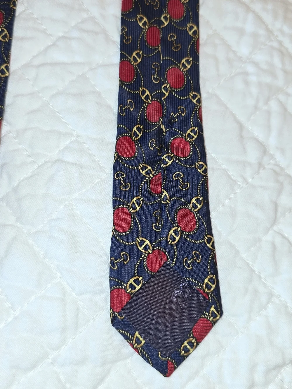 Nina Ricci Vintage 100% Silk Handmade Necktie